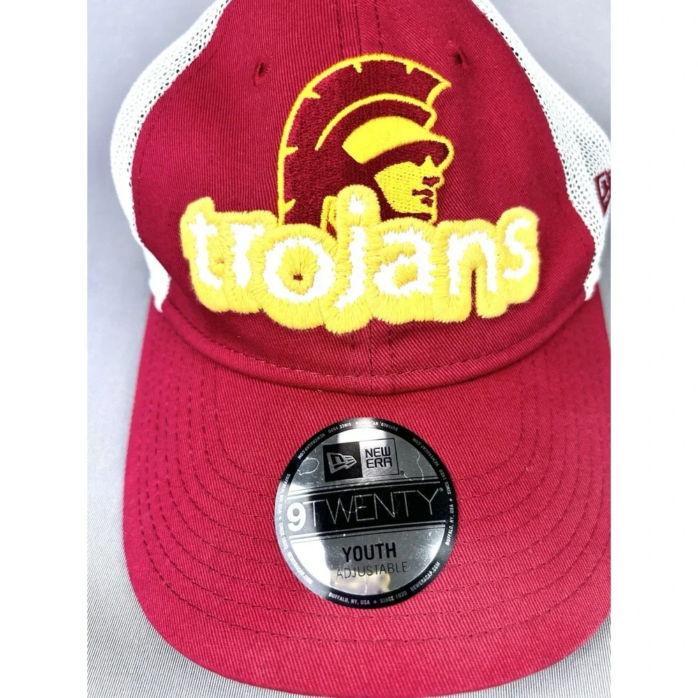 USC Trojans YOUTH New Era Strapback Adjustable Trucker Cap‎ Hat NEW
